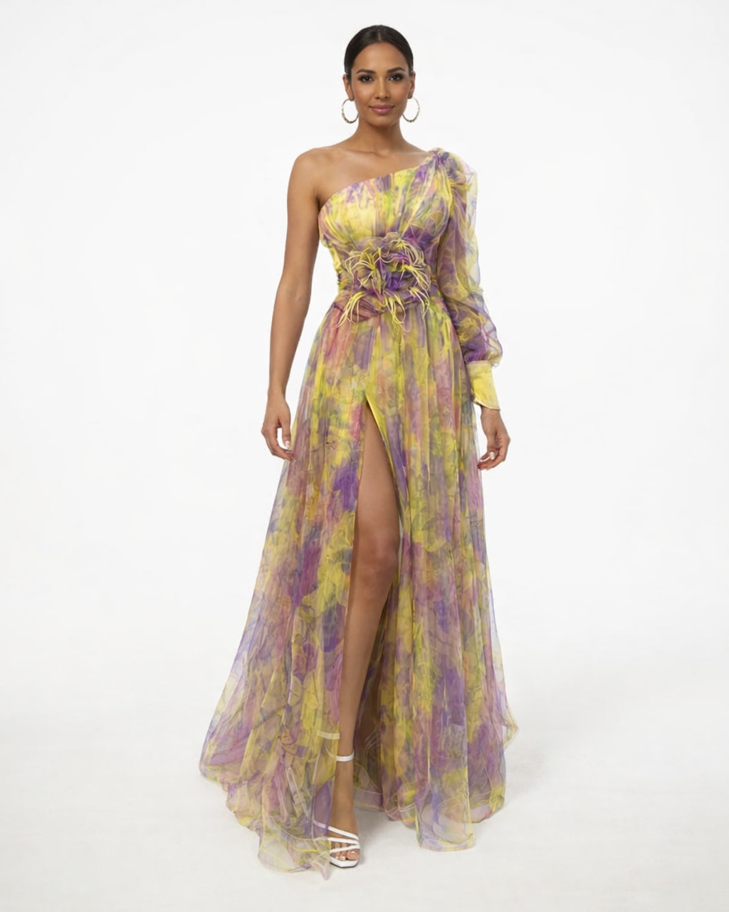 Amelia_dress_model_yellow_