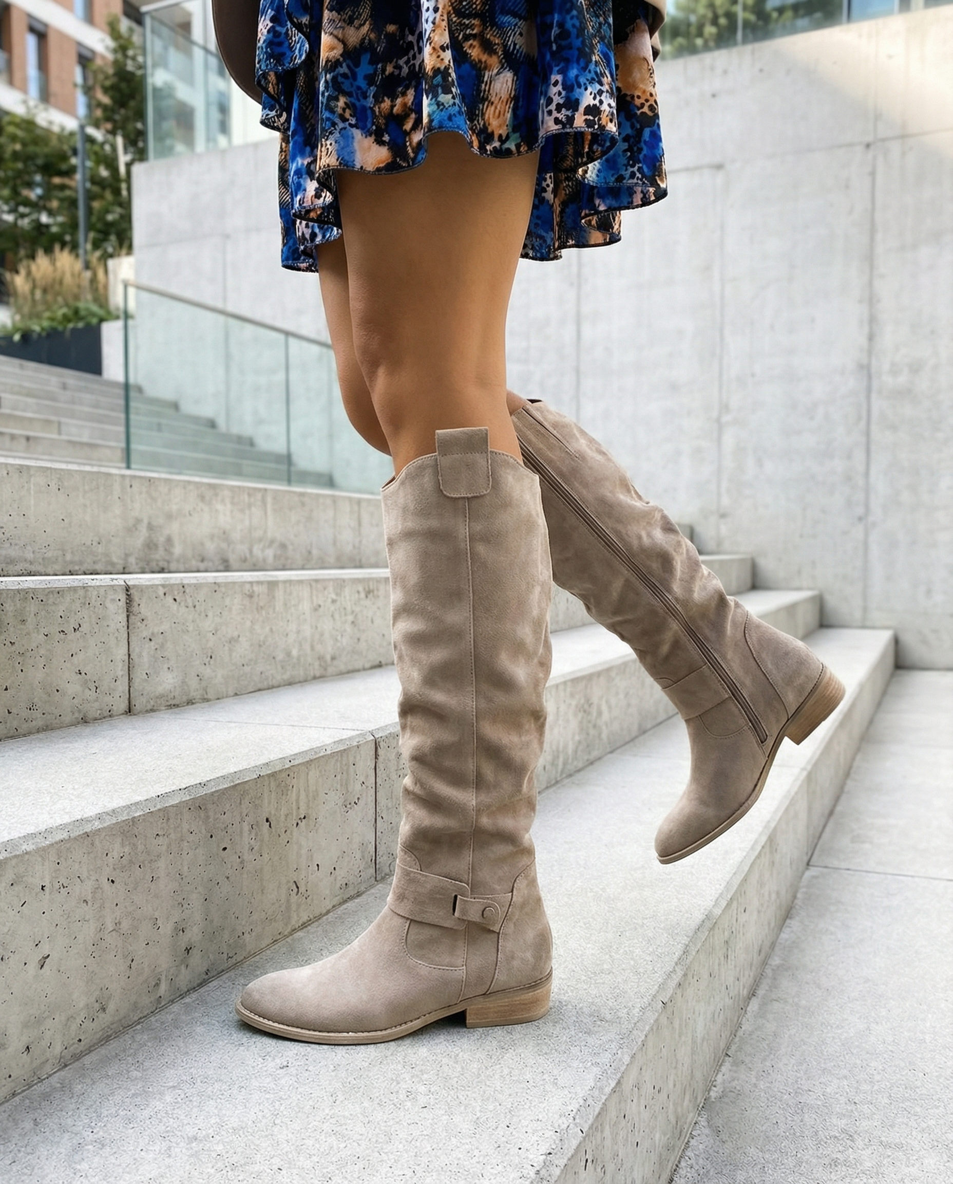 Estelle | Women Suede Knee High Boots