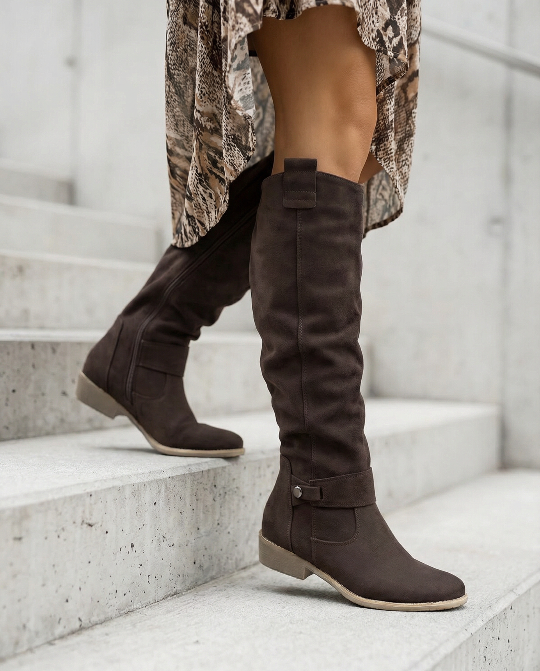 Estelle | Women Suede Knee High Boots