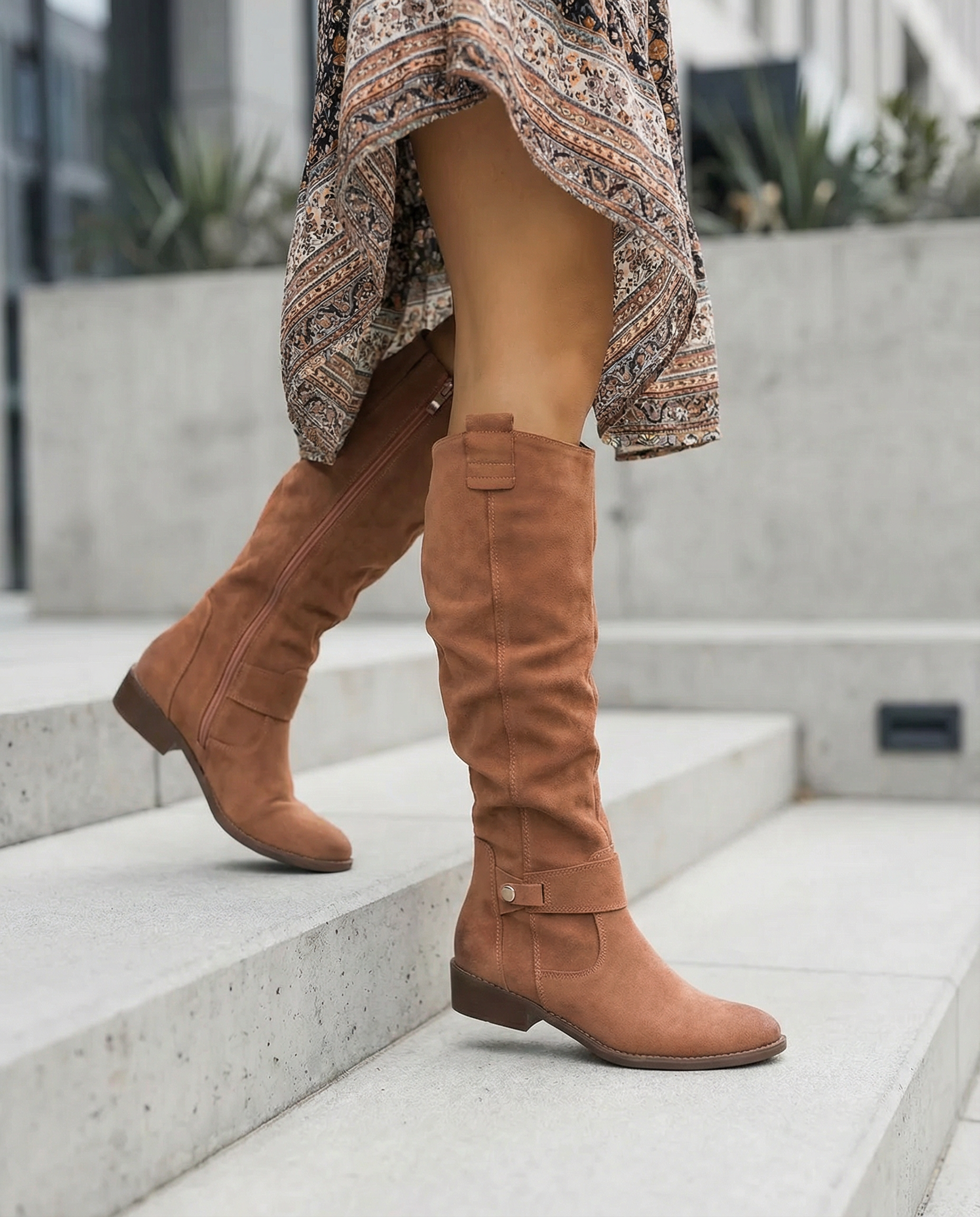 Estelle | Women Suede Knee High Boots