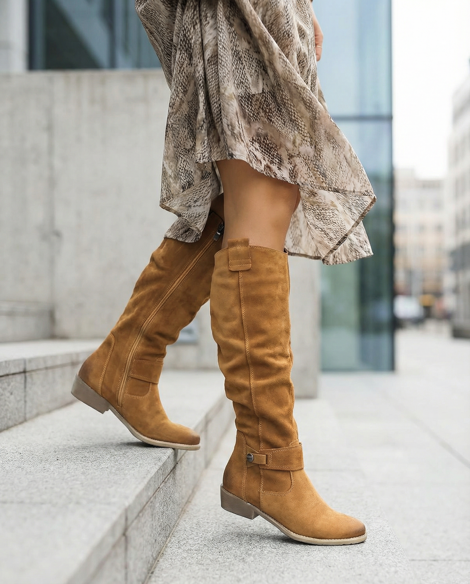 Estelle | Women Suede Knee High Boots