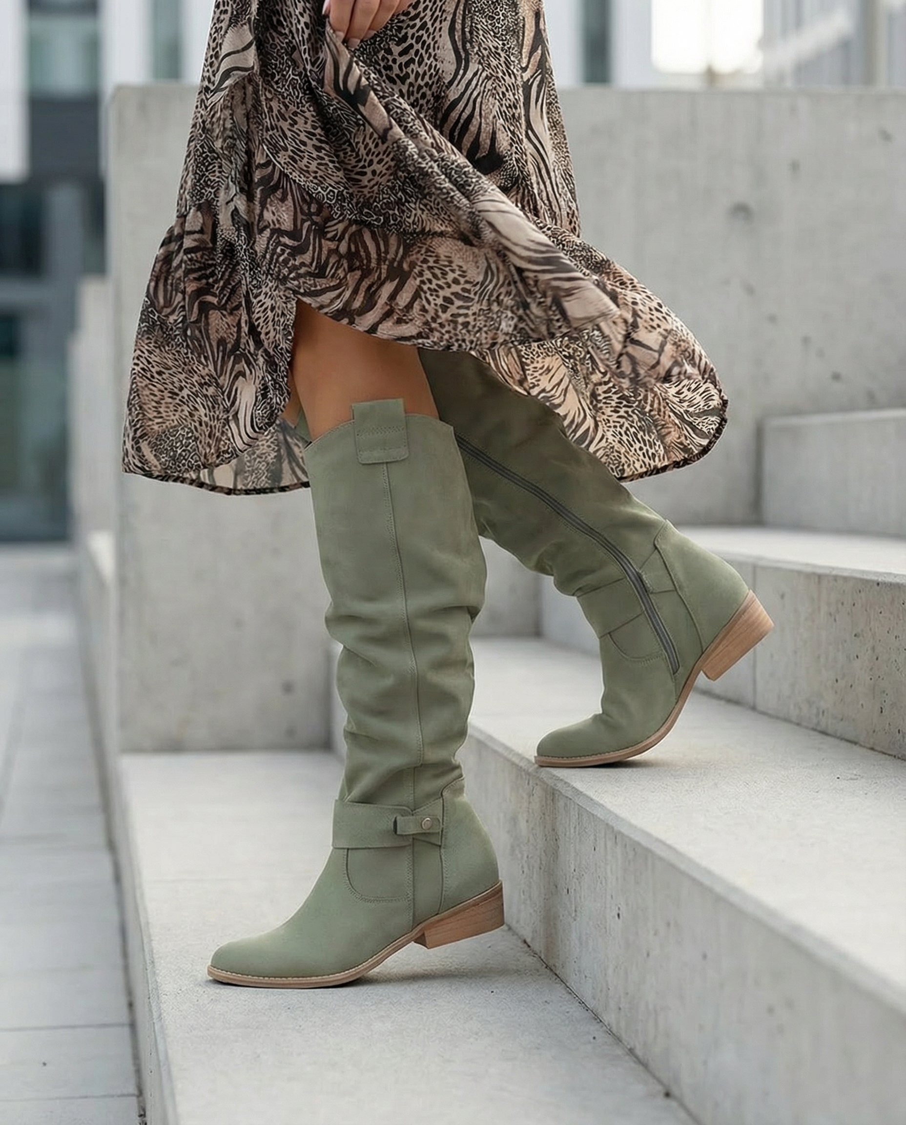Estelle | Women Suede Knee High Boots