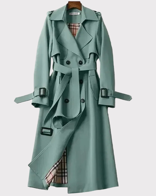 Mia | Women Autumn Trench Coat – Classic Black Style – 100% Polyester 3