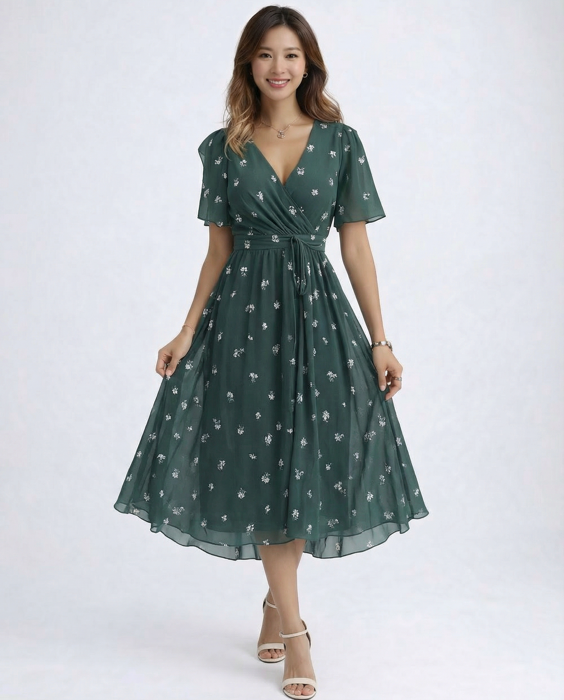 Violet | Women Lightweight Spring Midi Dress